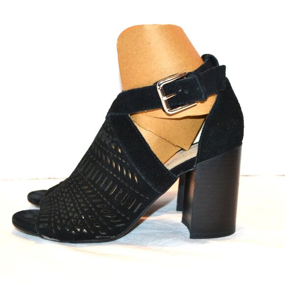 Marc Fisher Stack Heel Ankle Peep Toe Cutout size 7M - Picture 1 of 5